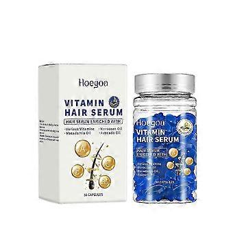 Capsules de soins capillaires vitaminées - Essence nourrissante et réparatrice pour cheveux indisciplinés, fini doux et brillant, 30 capsules