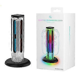 JYS-NS2318 For Nintendo Switch 2 / Switch 4 in 1 Charging Dock Joy-Con Controller Charger with RGB Light,l
