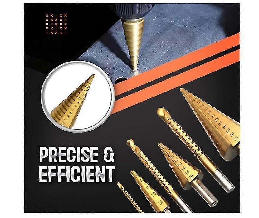 6Pcs Titanium Plating Drill Bit Set