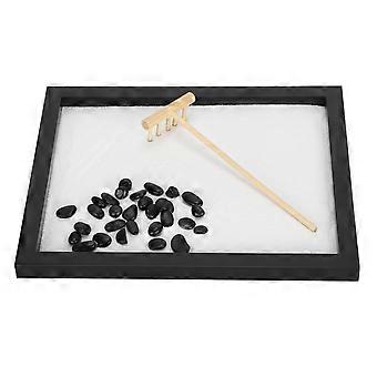 Sandkasten-Dekoration, kein Gitter, Mini-Landschaft, Meditation, Zen, Sandkasten, Schreibtisch, Basteldekoration