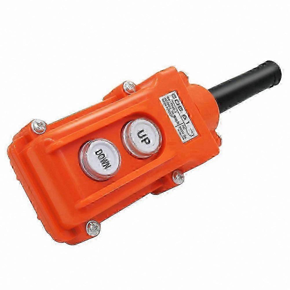 Hoist Push Button Switch Waterproof Up Down Control Station Crane Pendant
