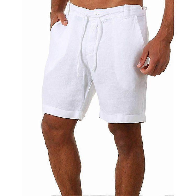 Mænds ensfarvede afslappede sportsshorts sommer stil
