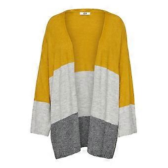 JDY Cardigan en tricot pour femmes à manches longues Gilet uni courbé Jacqueline de Yong uniquement