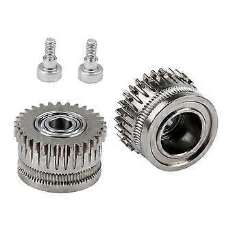 2x 3D-Drucker-Extruder-Getriebemotor-Extruderzahnräder Hochleistungswartung 26-27
