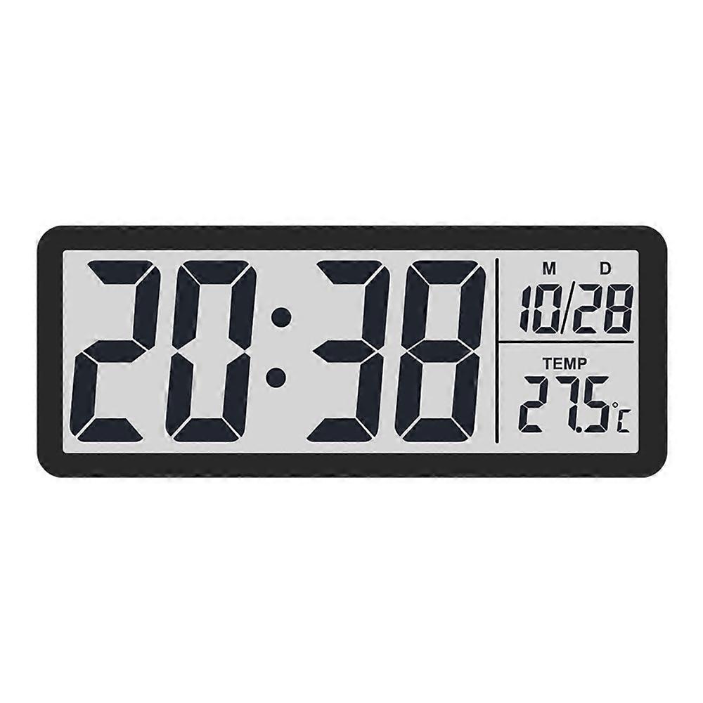 Wall-mounted Electronic Wall Clock Multi-functional Temperature Digital LED Clocks Home Date Display Table Clock