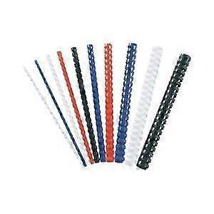 Plastic binding sticks, A4, 10 mm red