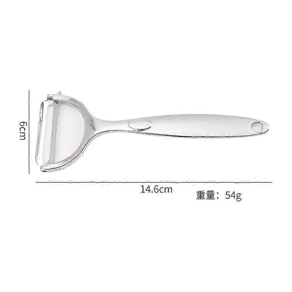 Zinc alloy peeler compatible with potatoes