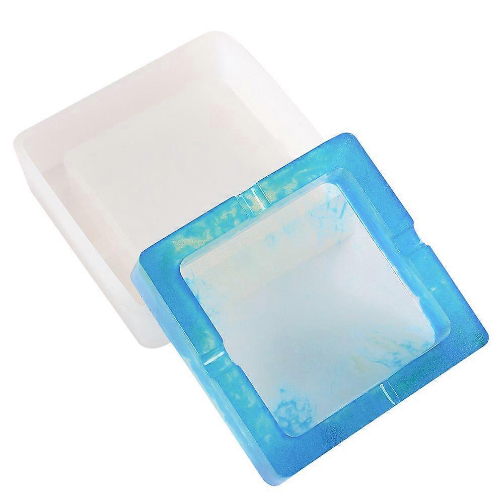 Square ashtray crystal drop gum mold - 1PC