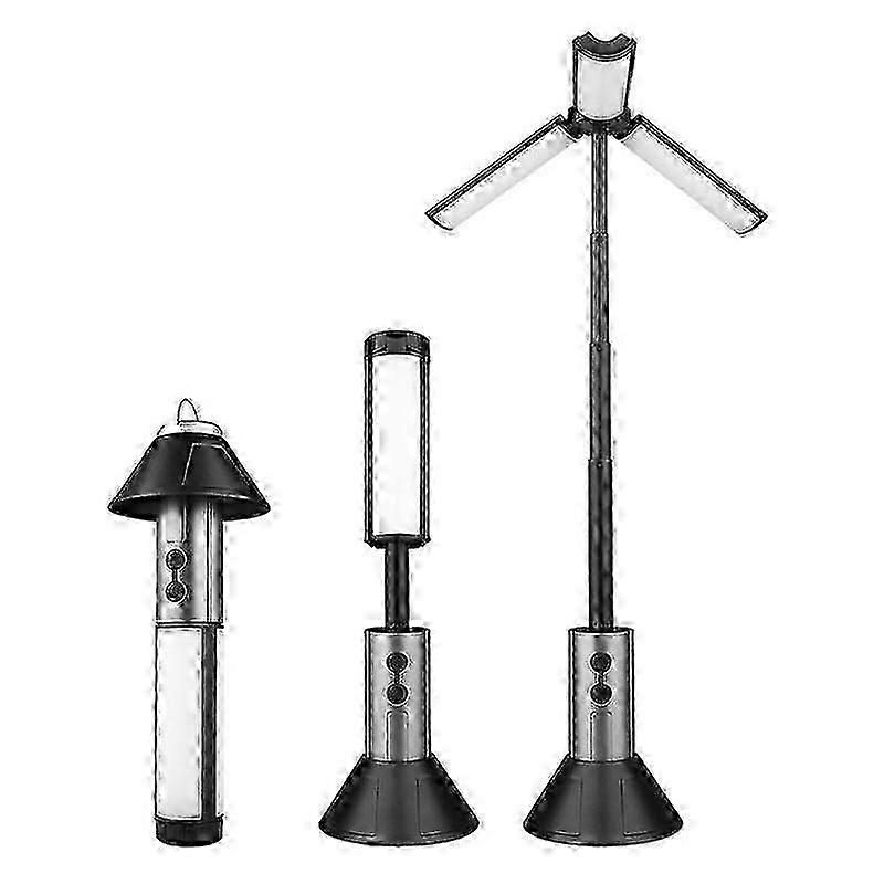 Retractable Camping Lantern & Flashlight, Adjustable Height 25.2-51.8cm, Type-C Rechargeable