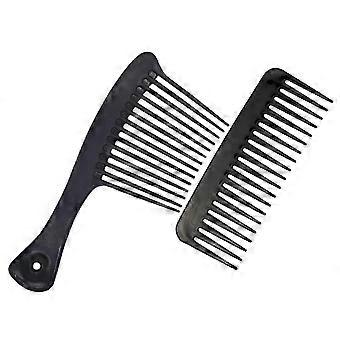 Wide Tooth Comb Set for Thick Wavy Hair, Gentle Detangling & Versatile Styling