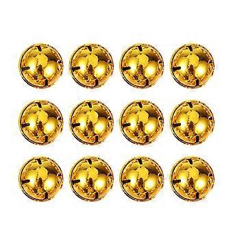 DIY Bell Hanging Pendant for Pet Collar 12Pcs Golden Christmas Accessories