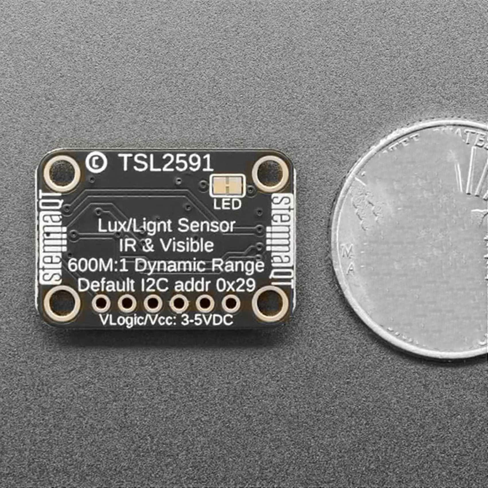 2X 1980 TSL2591 High Dynamic Range Digital Light Sensor Module I2C Interface - STEMMA QT/Qwiic