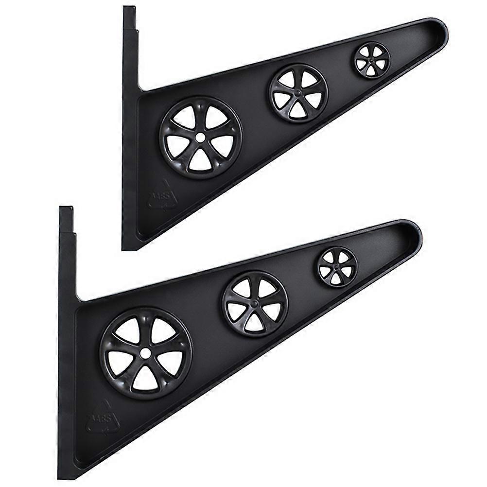 Skateboard Holder Storage Rack for 2Pcs Wall Mount Multi Wall Rack Black