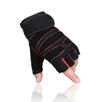 Fitness Gloves with Wrist Support, Reinforced Palm Design for Men and Women