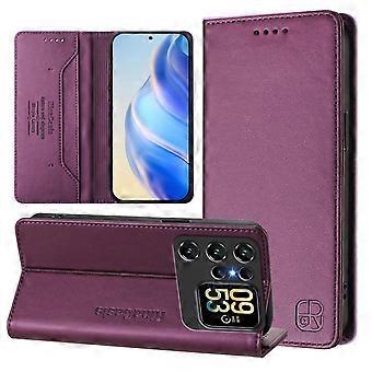 Étui portefeuille pour Oukitel C62 Pro avec protection RFID - Fermeture magnétique, emplacements pour cartes, protection antichoc