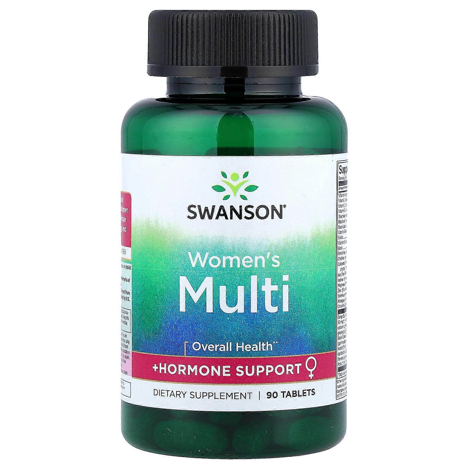 2 x Swanson, Women's Multi + Hormone Support, 90 Tablets