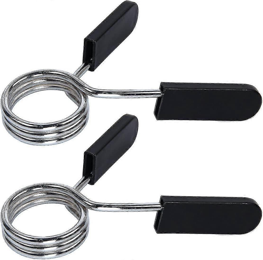 2 Pcs Barbell Collar Clasp Spring Clip Collars Olympic Standard