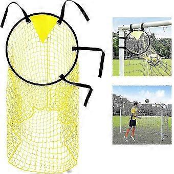 Rete da calcio gialla da 45 cm con cinghia