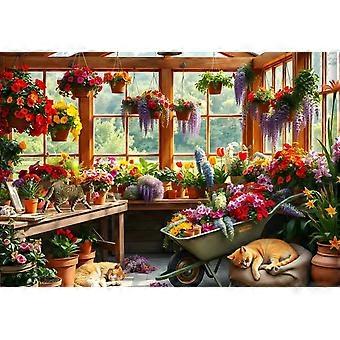 Nap In The Greenhouse Puzzel 1000 Stukjes