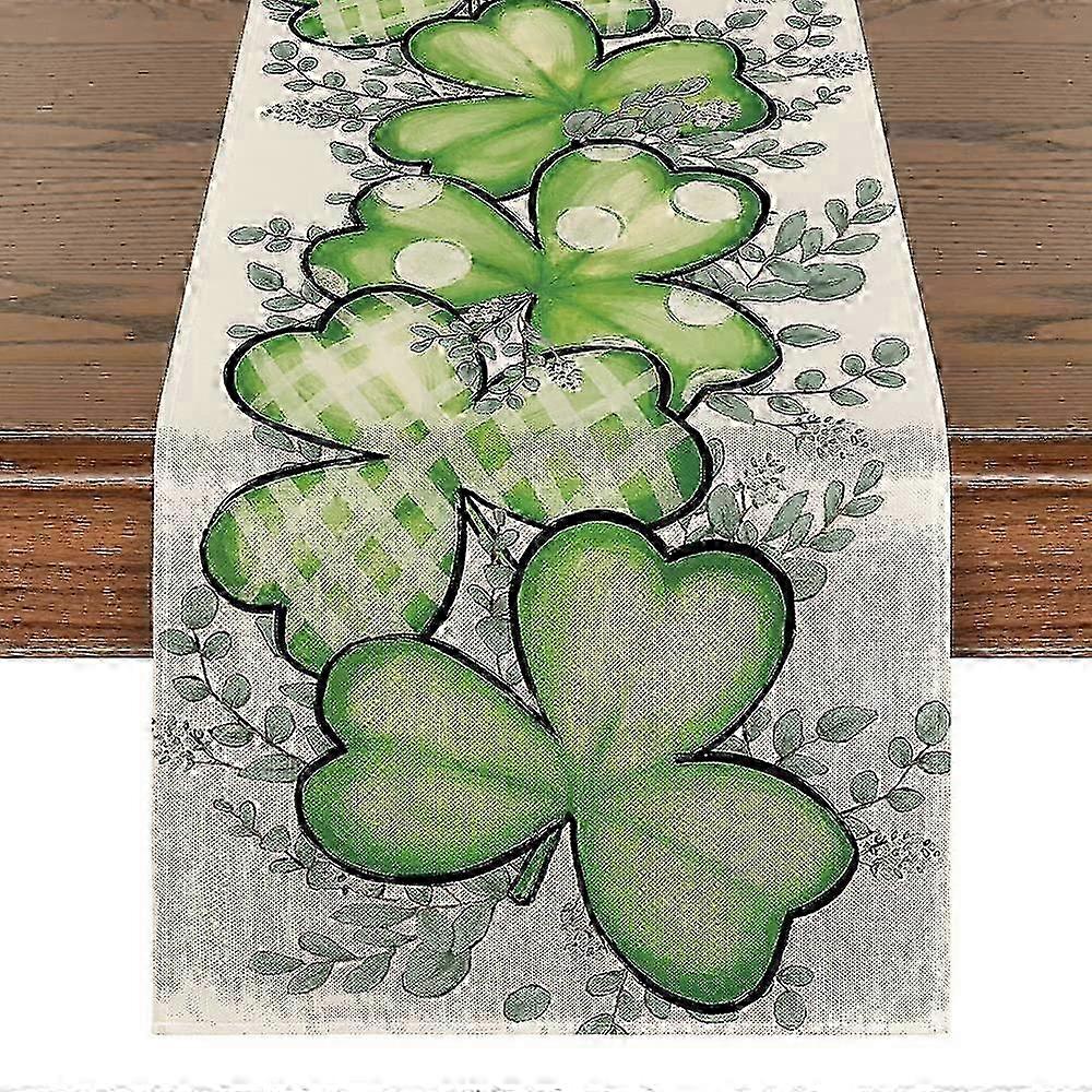 Shamrock Plaid Table Runner