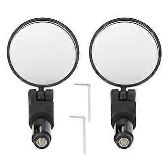 Cycling Rearview Mirror for Bike with Full Rotation 1Set Black Color