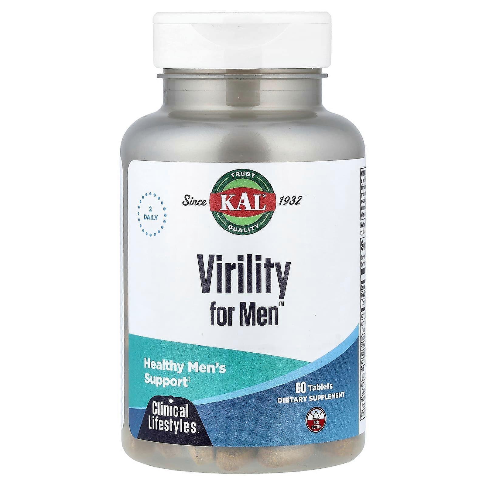 KAL, Virility for Men, 60 Tablets