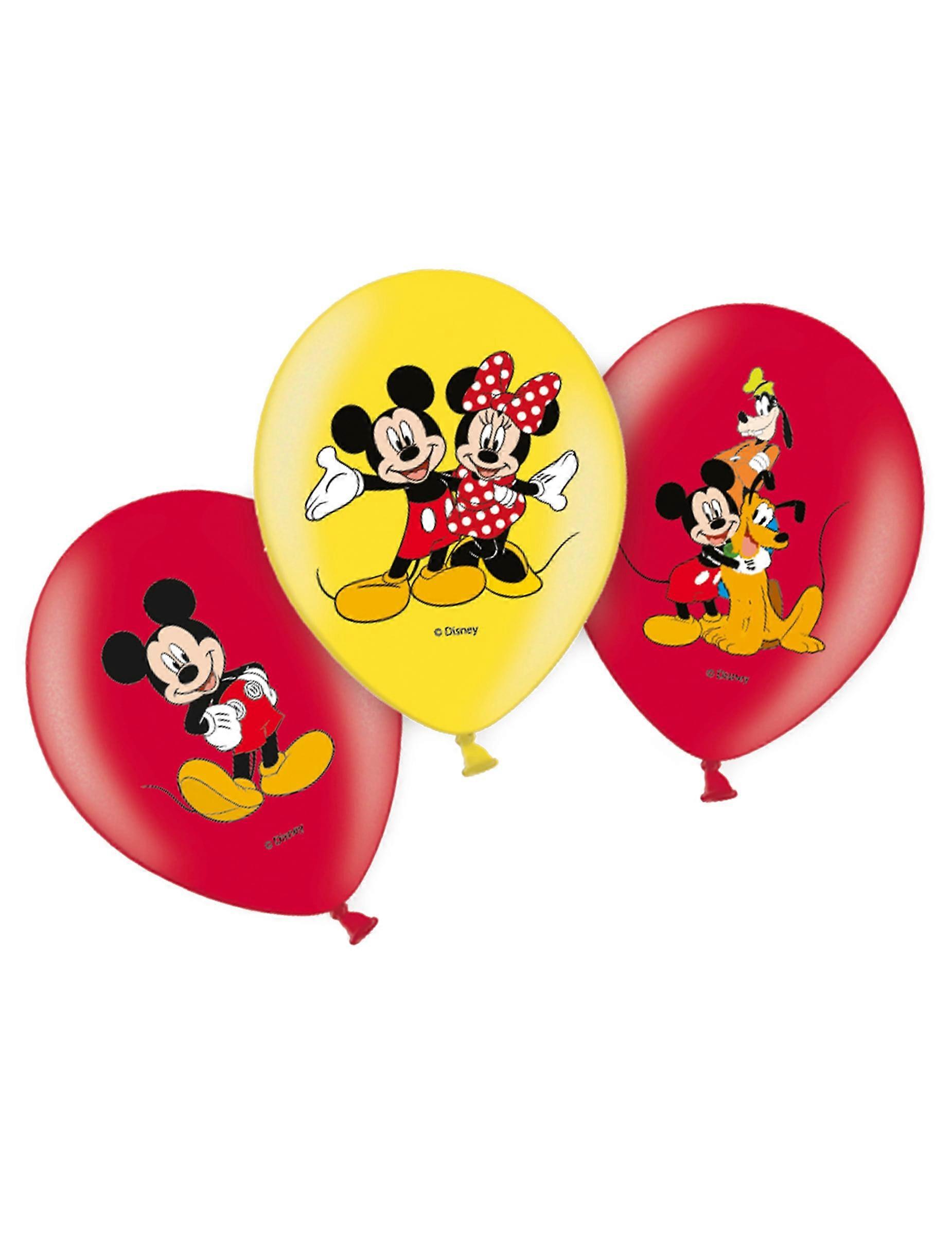 6 Mickey latex balloons