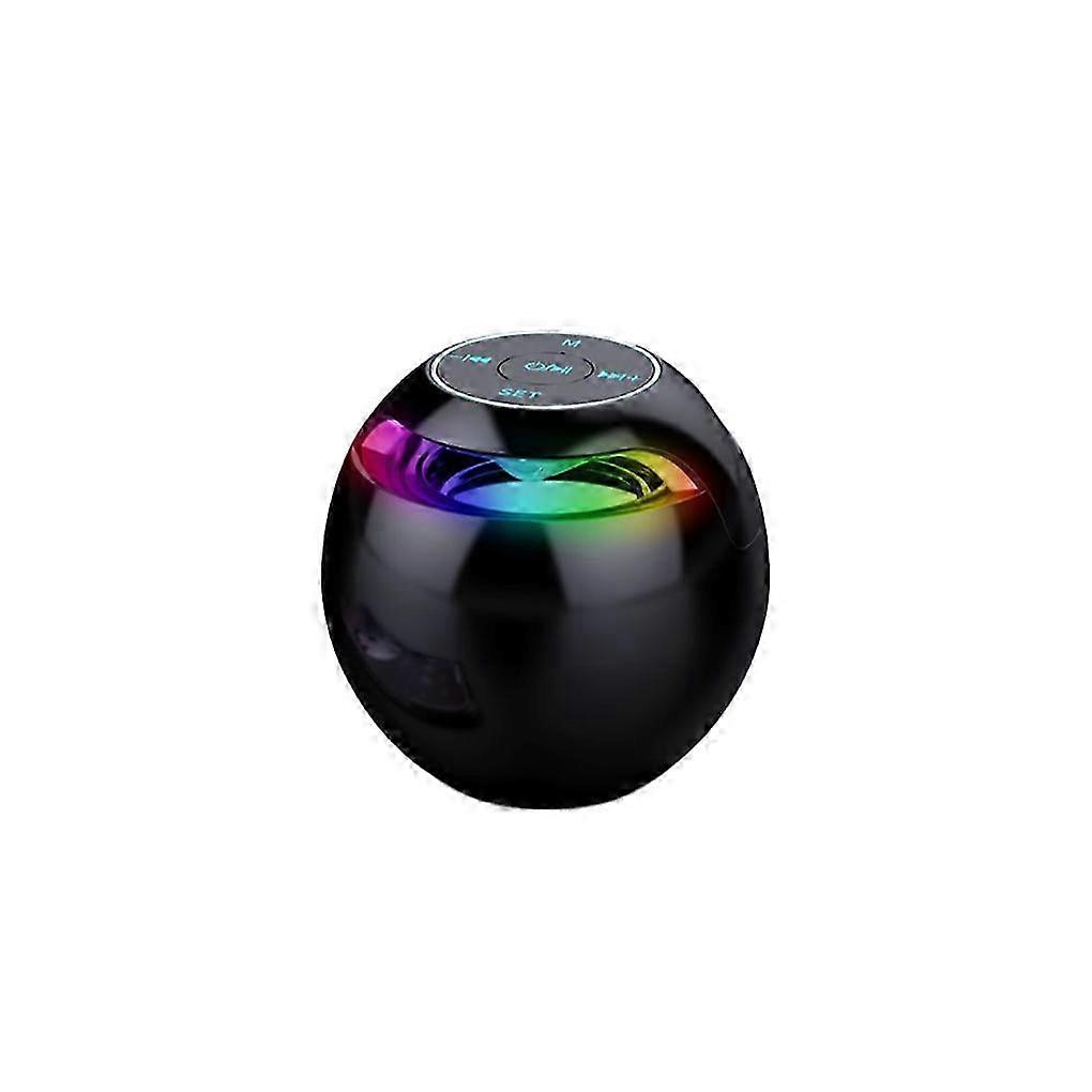 Speaker Bluetooth-compatible Digital Alarm Clock Portable Audio Music Player Clocks Time Mini Multi-function Stereo Bass@ff