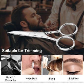 Baard Snor Schaar Roestvrij Staal Wenkbrauw Neus Haar Scheerapparaat Trimmer Schaar Mini Beauty Schaar