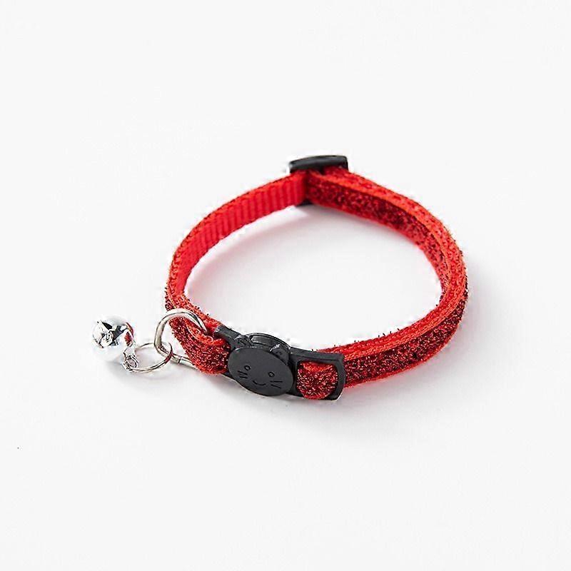 Glitter Nylon Cat Collar With Safety Bell
