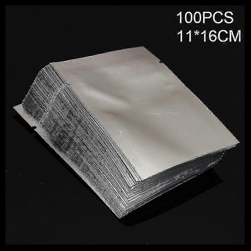 100pcs οι τσάντες αποθήκευσης σφραγίδων θερμότητας αλουμινόχαρτο κενό sealer σακουλών τροφίμων για