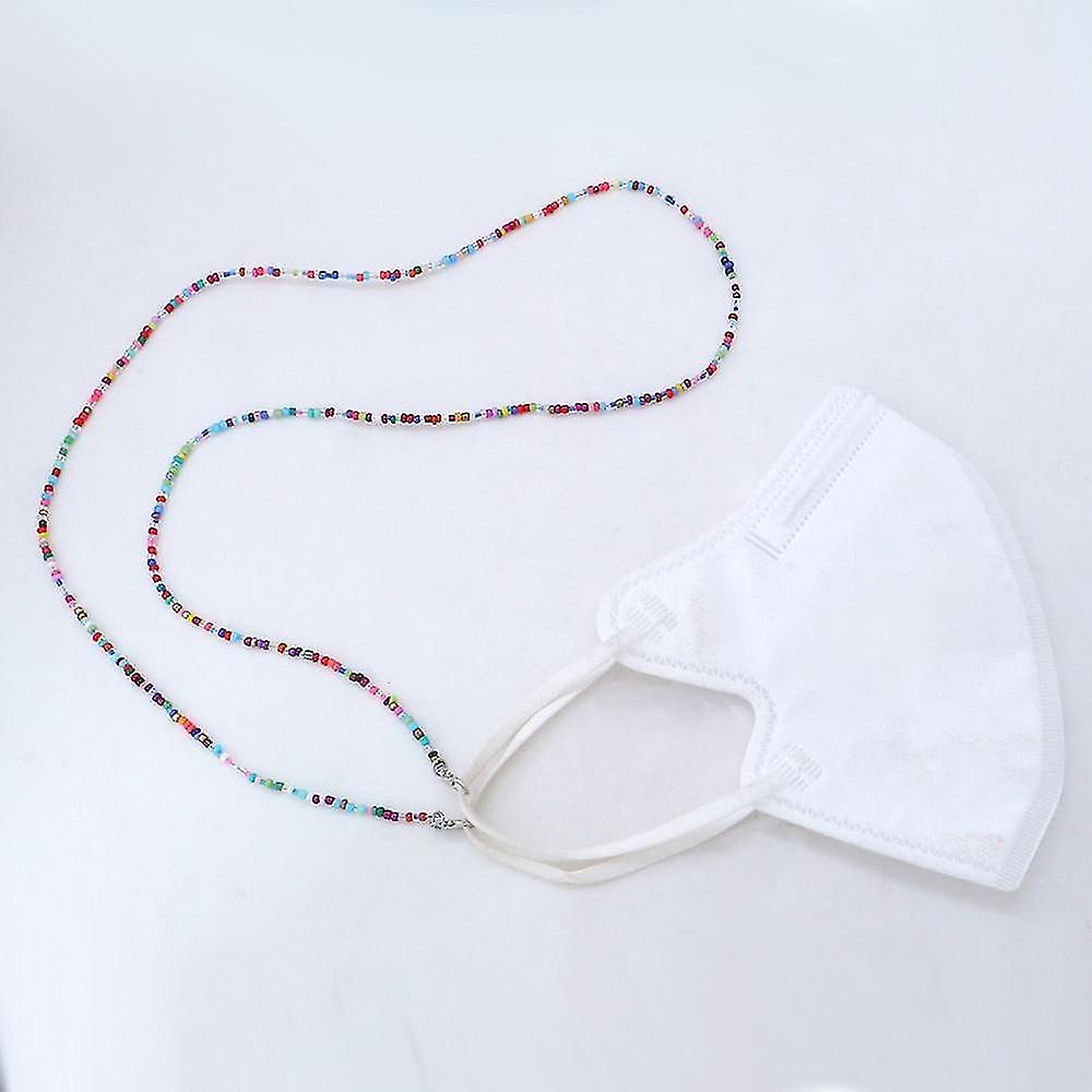 Face Mask Retainer Chain, Beads Metal Long Glasses Chains