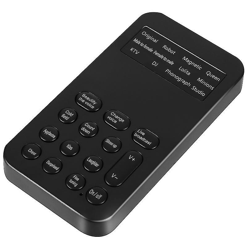 9.5X5cm Black Voice Recorders Phone Sound Voice Beautifier Computer Sound Sound Effect Device