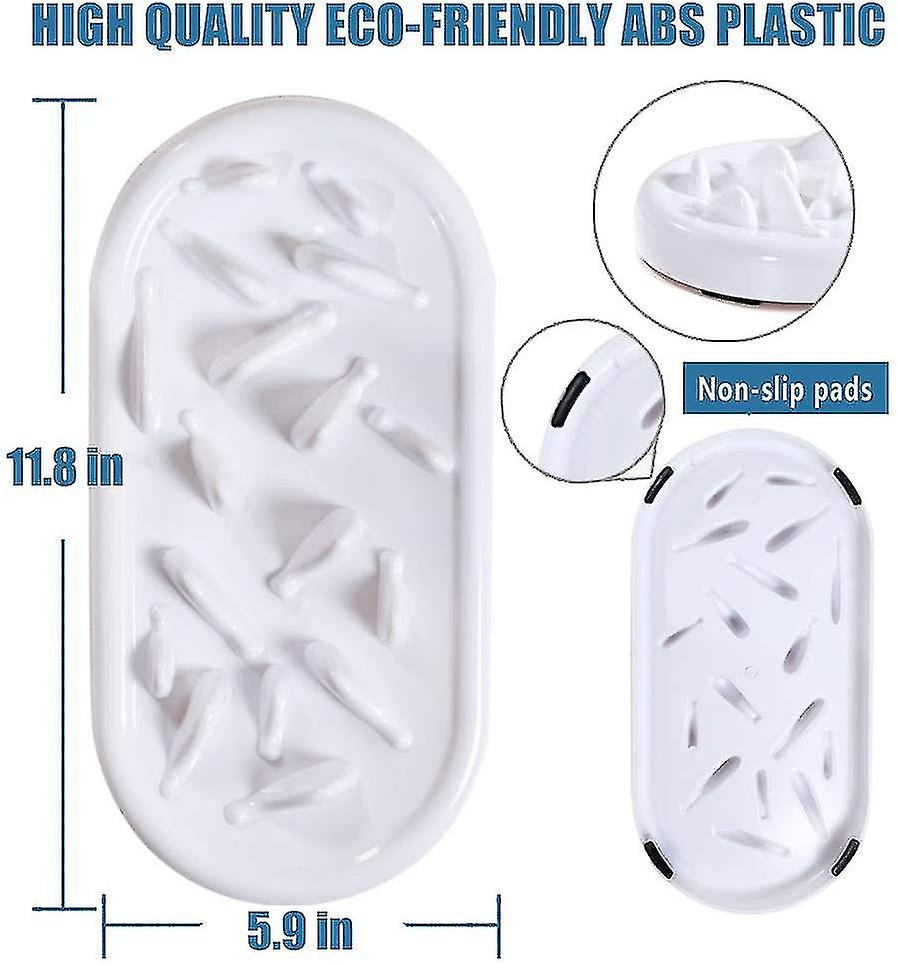 2 Pack Cat Slow Feeder Bowl,pet Fun Interactive Slow Feeder Cat Bowl,stress Free Pet Bowl Helps Stop Bloat Prevents Obesity Improves Digestion