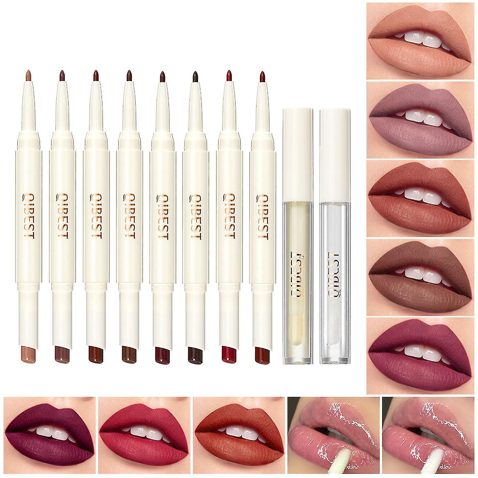 Qibest Rotating Duo Lipstick Set