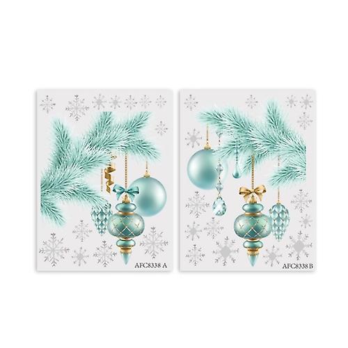 3 Sets Afc8338 Christmas Snowflake Removable Wall Window Sticker