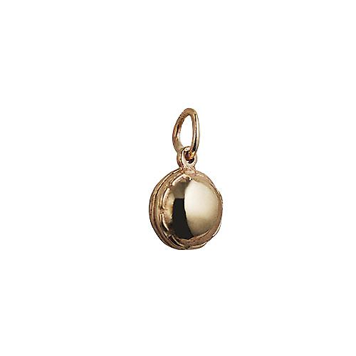 9ct Gold 10mm solid Cricket Ball Pendant or Charm