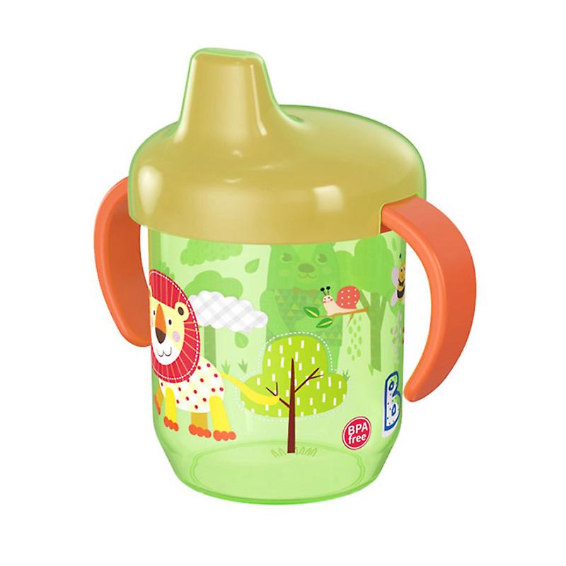 Baby Learning Drinking Cup Double Handle Flip Lid Leakproof Infants Water Cups