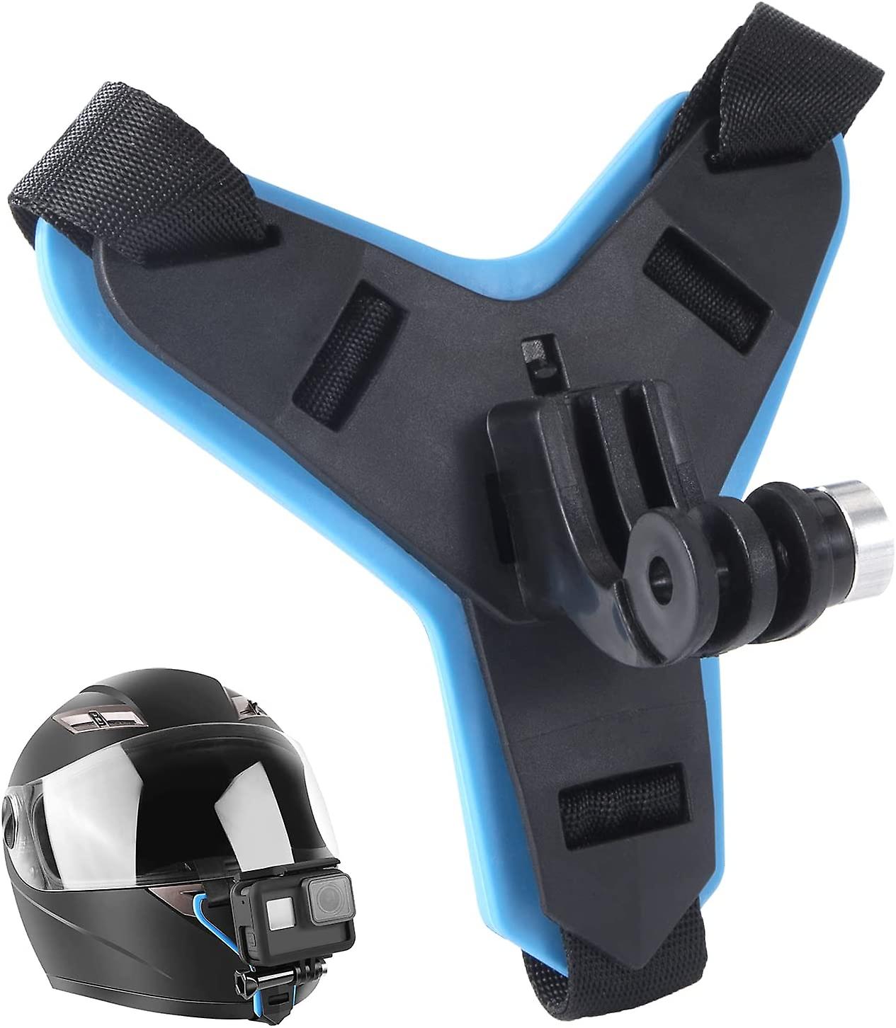 Action Camera Chin Mount for Motorcycle Helmet Strap Action Camera Mount Compatible with GoPro Hero 9 8 7 6 5