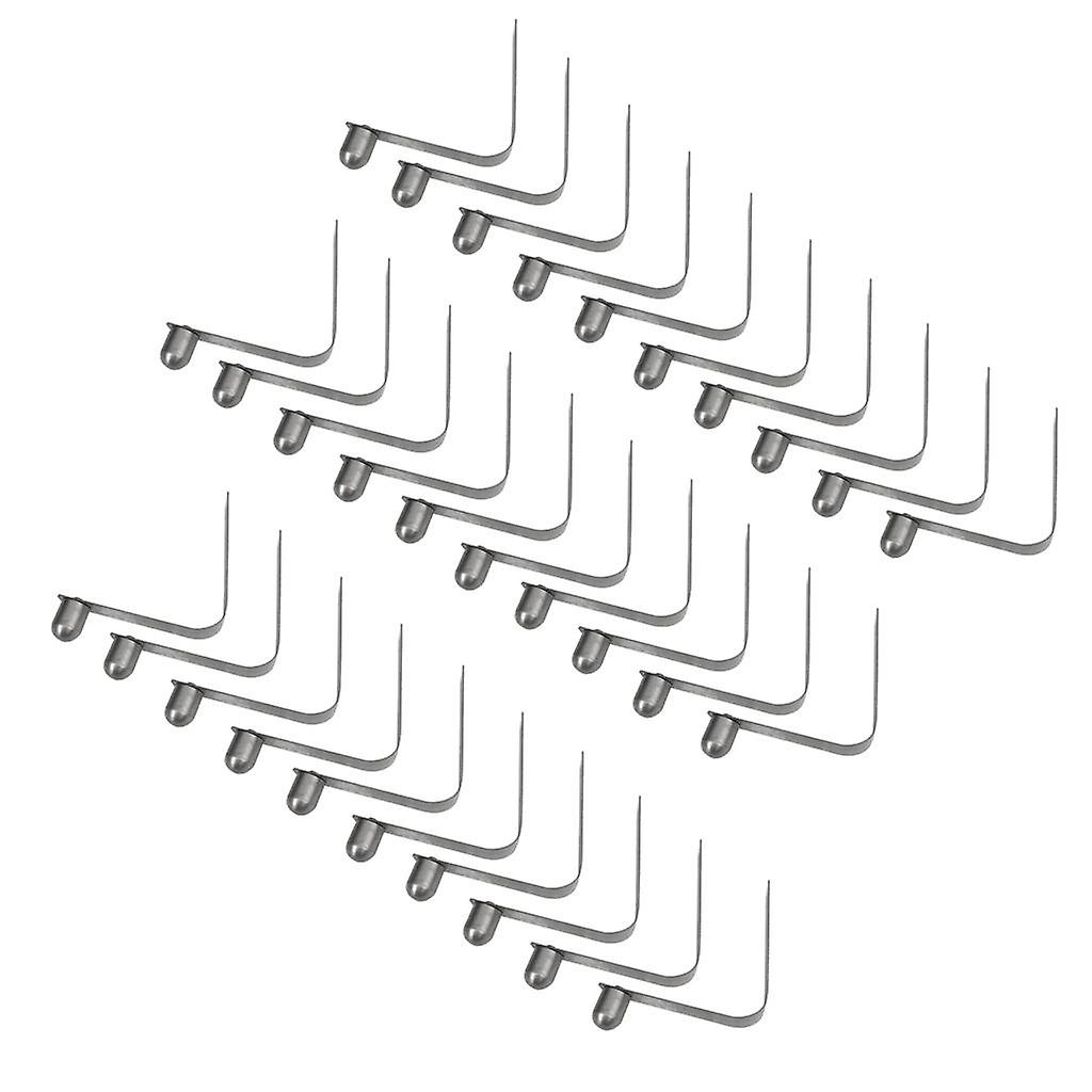 8mm Kayak Paddle Tent Pole Spring Snap Button Clips 30 Pieces
