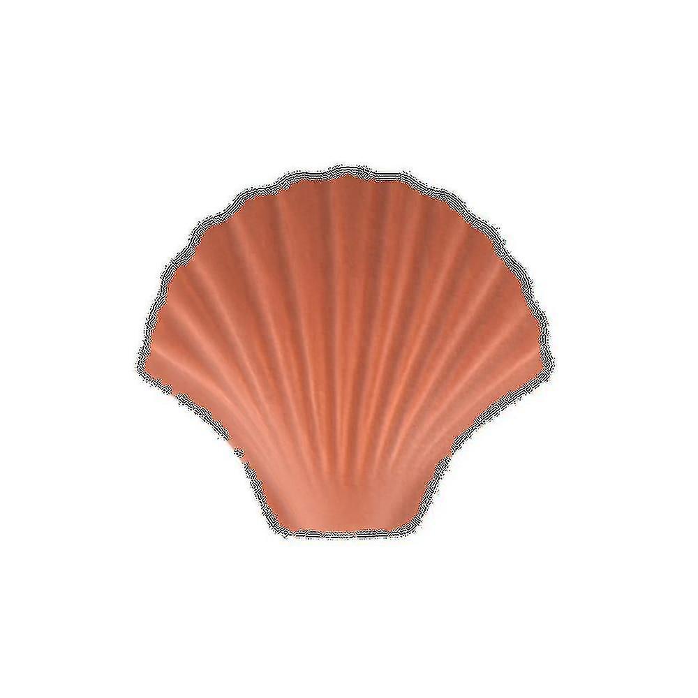 Morandi Color Shell Ceramic Jewelry Box Storage Brick Red