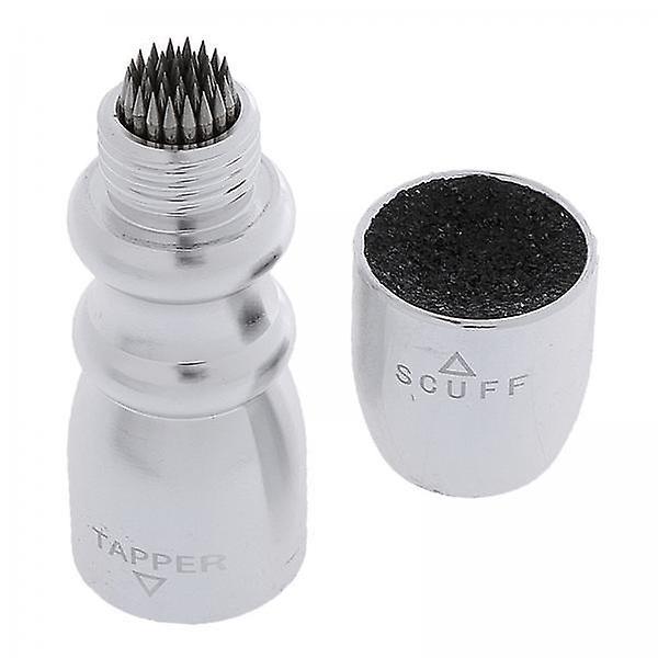 2xAluminum Alloy Billiards Bowtie 3 in 1 Pool Cue Tip Tools  Silver