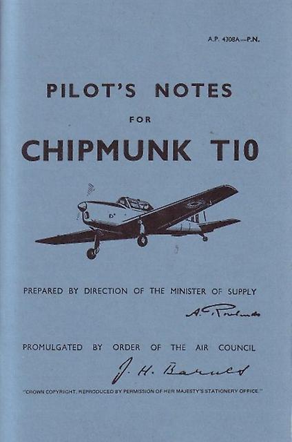 Chipmunk T10 Pilots Notes Paperback