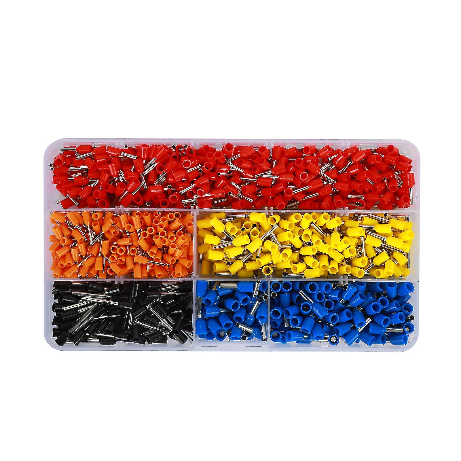 1020pcs Wire Connectors Boxed High Conductivity Tinned Electrical Insulated Crimp Terminals For Circuit Maintenance