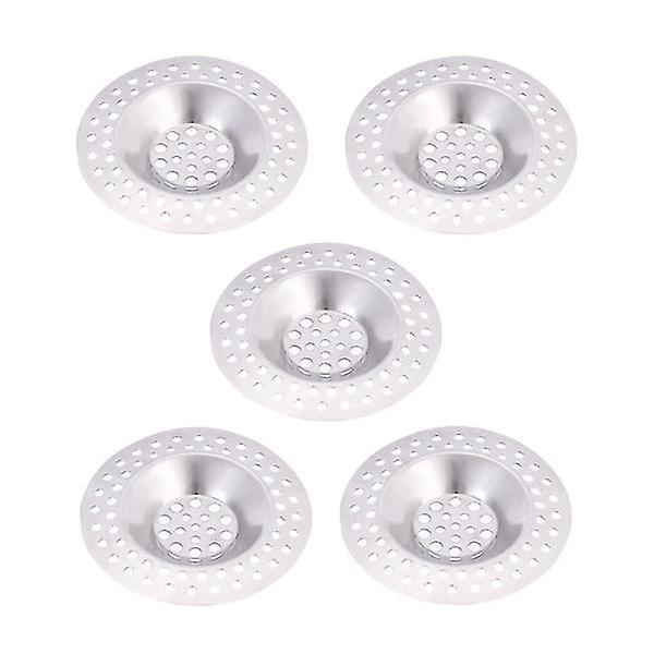 5pcs Kitchen Sink Strainer Garbage Mesh Stopper Waste Plug Sink Filter Hair Catcher