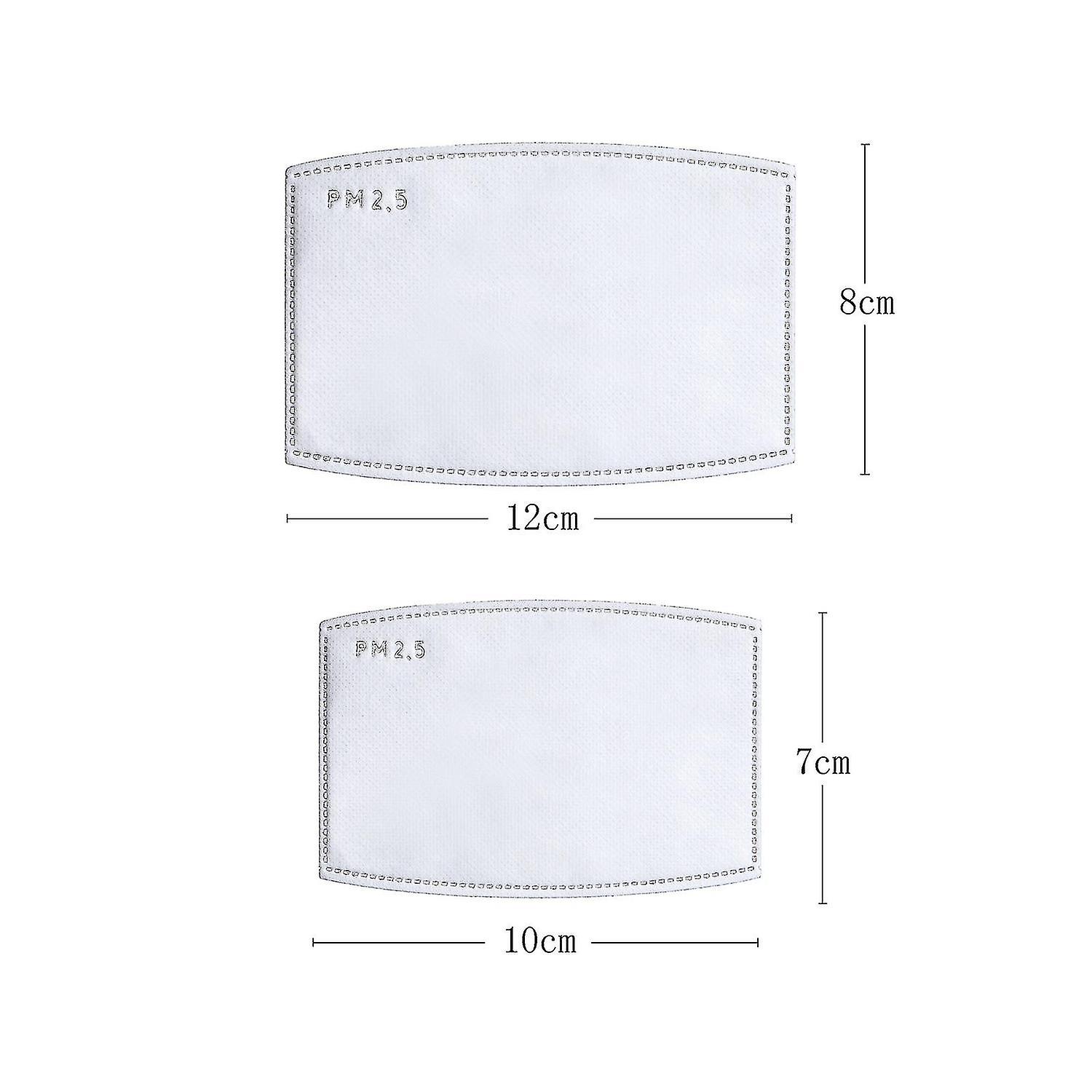 20 Pieces Of Activated Carbon Filter, 5 Layers Of Replaceable Anti-fog Filter Paper