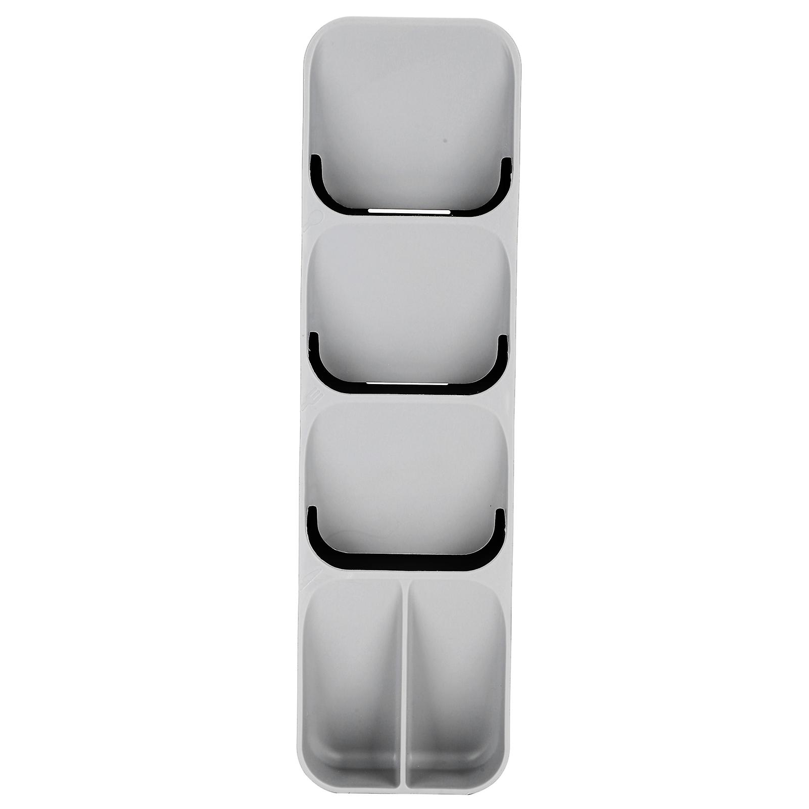 Spoons Knives Forks Storage Box Kitchen Drawer Tableware Cutlery Organizer AccessoryGray