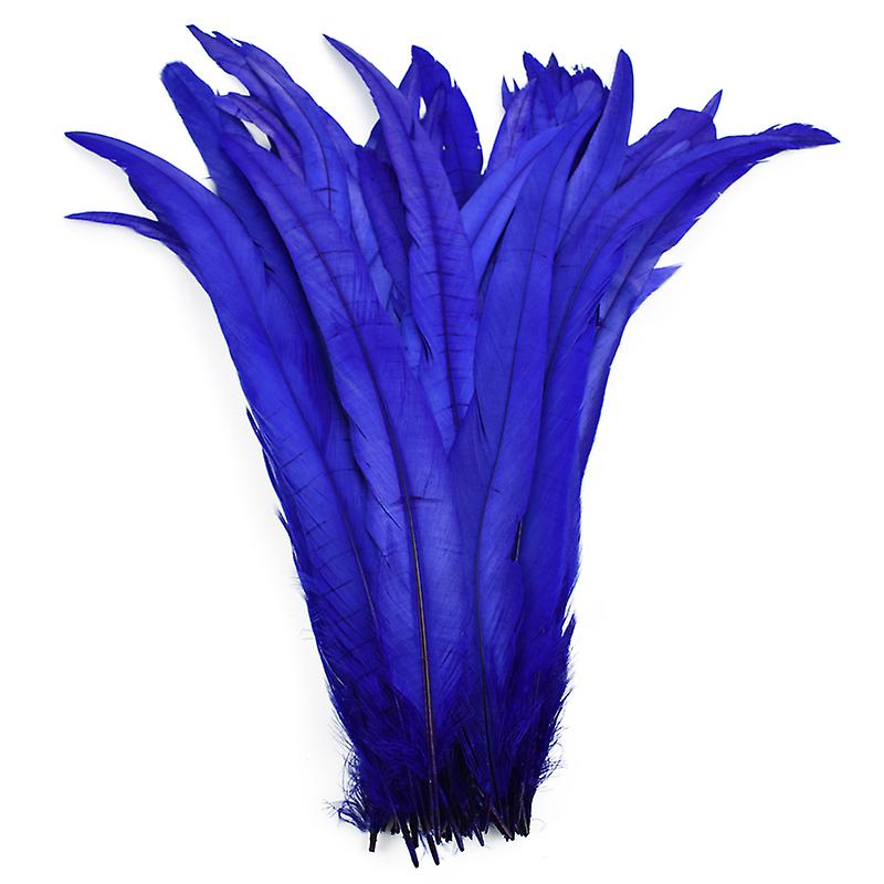 12-14inch 100pcs/lot Colored Rooster Feathers Diy Crafts Carnival Rooster Tail Feather Hats Costume Decoration