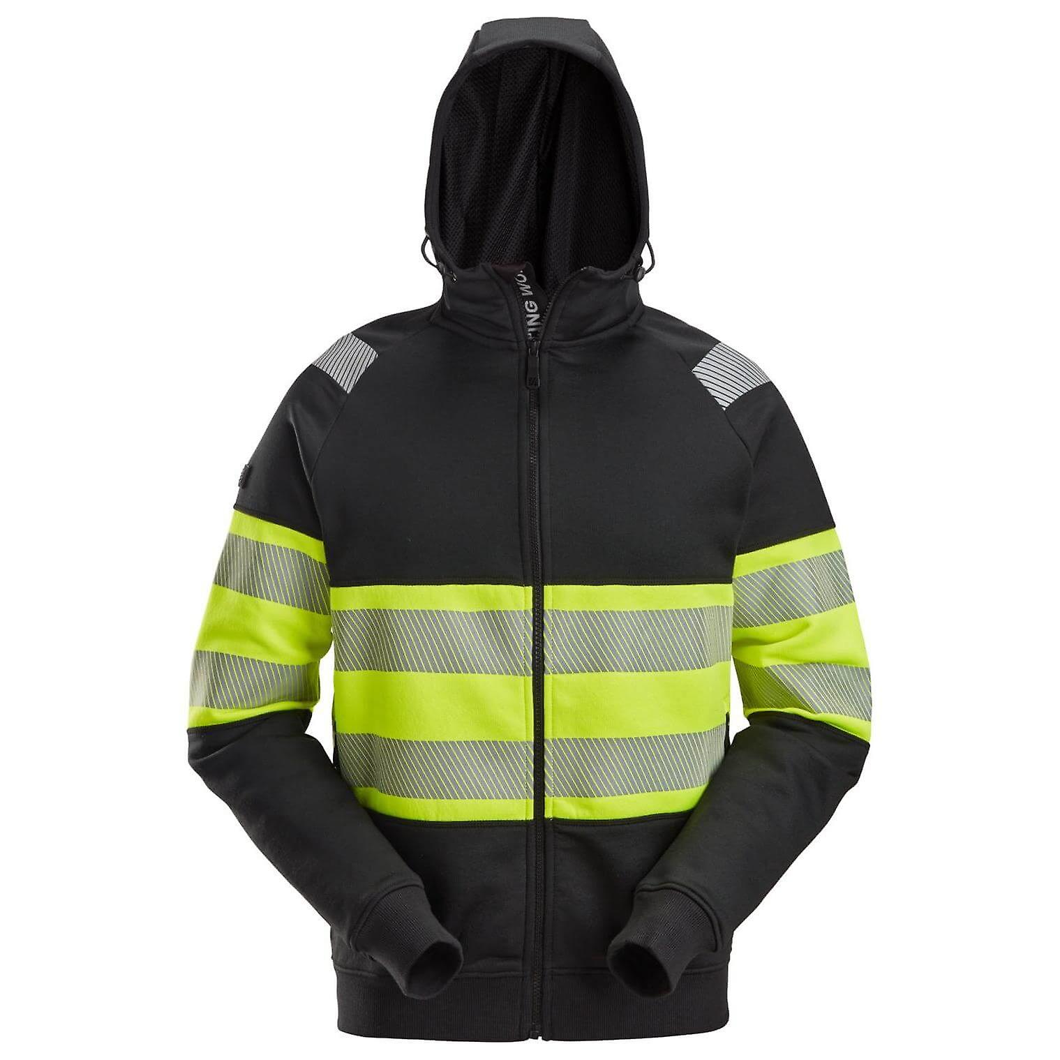 Snickers 2838 Full Zip Hi Vis Hoodie Class 1