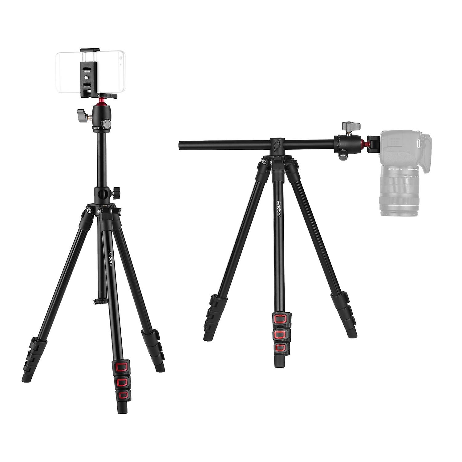 Andoer Q160H Portable Camera Tripod Horizontal Mount Professional Travel Tripod with 360° Panoramic